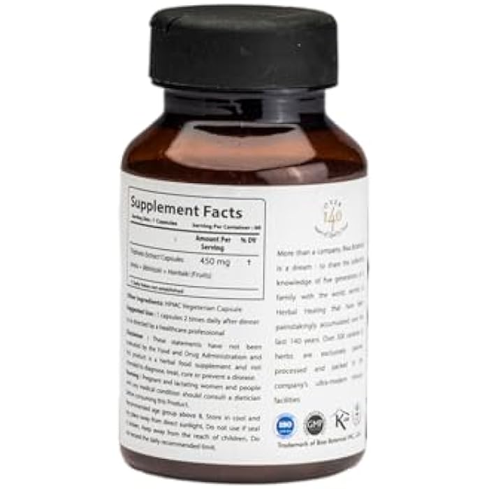 bixa BOTANICAL | Ayurvedic Natural Herbal Supplement Triphala Extract Capsule (Amla + Haritaki + Bibhitak) (60 Count (Pack of 1) - Image 2