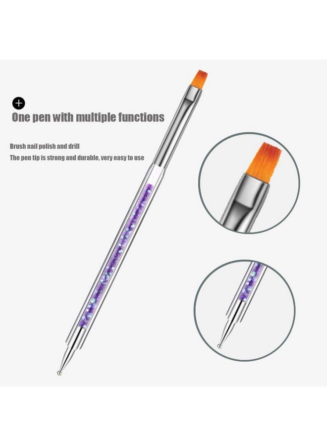 iFwevs Nail Art Brushes,5pcs Double Ended Brush & Dotting Tool Kit,Including Nail Liner Brush and Nail Dotting Pens for Nail Art Nail Salon - Image 5