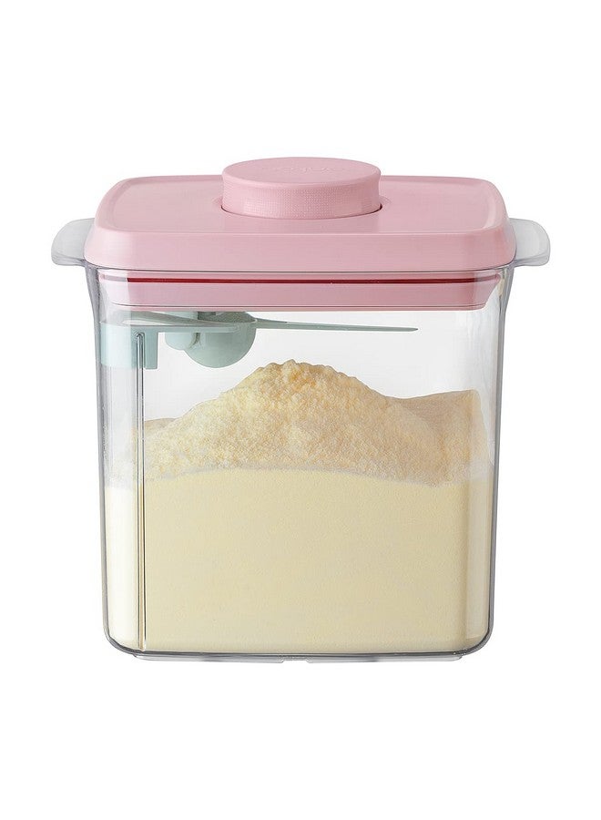 Ankou Formula Container - 1700ml Airtight Formula Dispenser One Button Handy Milk Powder Container BPA-Free Storage Containers with Scoop and Scraper Transparent 730g - Image 1