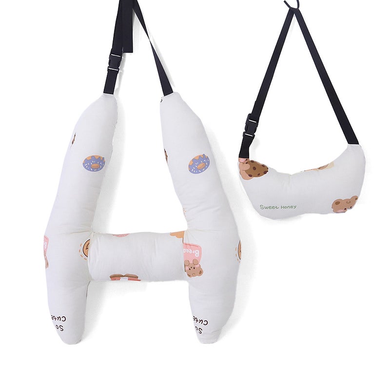 H-Shape Car Sleeping Pillow with Head Support Travel Pillows for Car Seat Support The Body and Head Kid Baby Neck Pillow for Car - Image 1