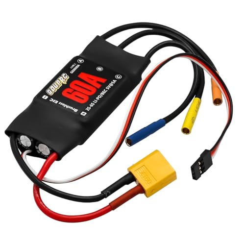GOUP RC GOUPRC 60A Brushless ESC 26S Speed Controller with 5V7A BEC XT60 Plugs for Drone RC Helicopter Airplane Fixed Wing DIY RC Multiaxis Aircraft - Image 1