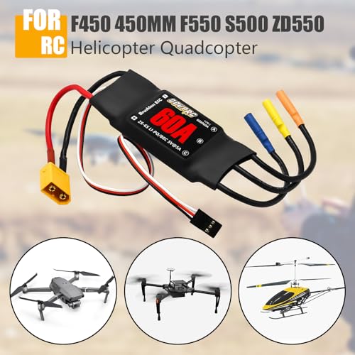 GOUP RC GOUPRC 60A Brushless ESC 26S Speed Controller with 5V7A BEC XT60 Plugs for Drone RC Helicopter Airplane Fixed Wing DIY RC Multiaxis Aircraft - Image 5
