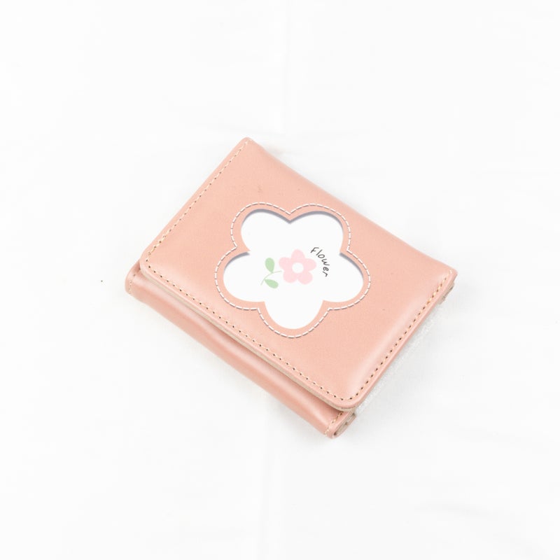 Leather Flip Wallet & Card Holder with Multiple Pockets - Brown - Image 1