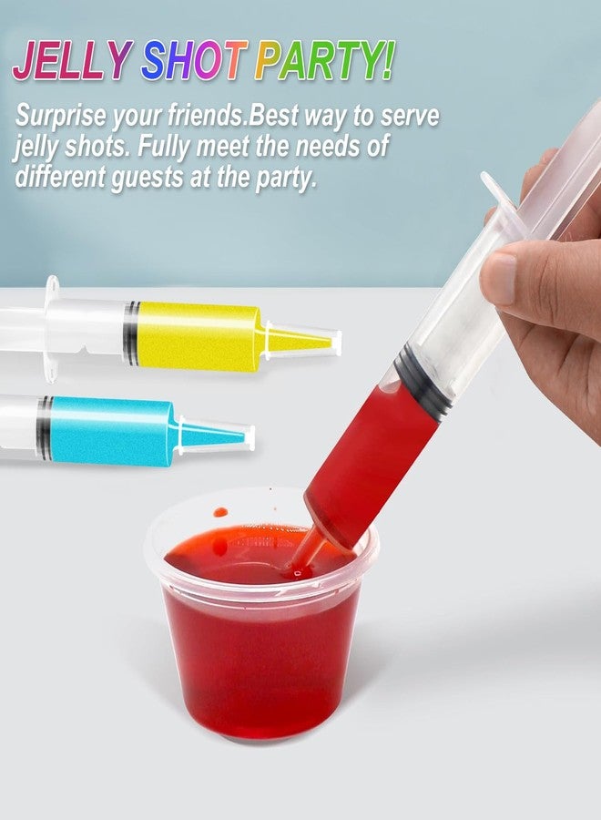Kreyfer 50 Pcs Halloween Syringe Shot Party Favors - 20ml Reusable Plastic Drink Syringes with Tip Caps for Jelly Shots, Trick-or-Treat Goodie Bag Fillers, Bachelorette and Nurses Graduation Supplies - Image 5