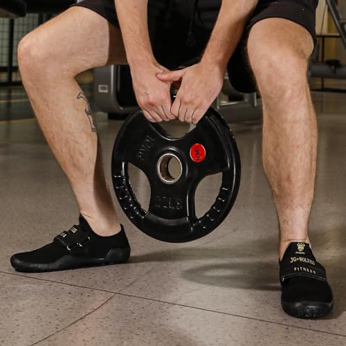 Skerxut Fitness Shoes Deadlift Shoes Cross-Trainer Sneakers for Men and Women (Black, 11 Men/12 Women) - Image 4