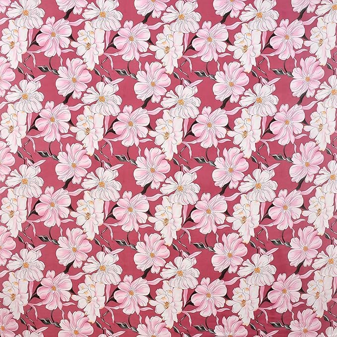 S&S Sands® 180 TC Diwan Cover Set, 1 Single Bedsheet (60 x 90 inch), 5 Pillows (16 x 16 inch), 2 Bolster Covers (16 x 32 inch) (D.Pink) - Image 3
