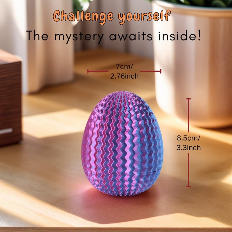 JHBEEY 2026 Creative Gift Box: Easter Egg Mystery Puzzle with Hidden Compartment, Reusable Brain Teaser Game for Adults & Kids, Money Gift Ideas for Birthday Christmas Party Celebration - Image 2