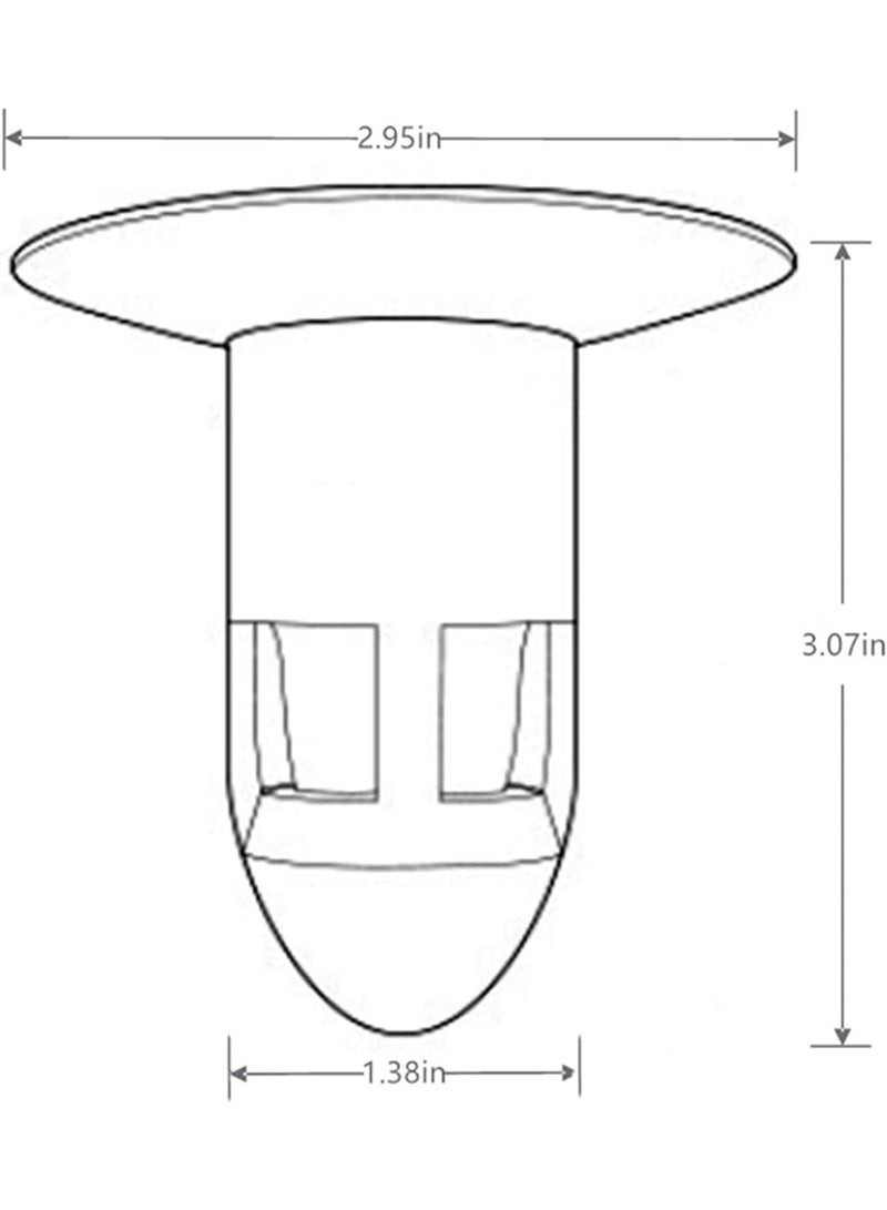سدادة تصريف ارضية مضادة للروائح الكريهة من، 4 قطع سدادة تصريف ارضية للصرف الصحي، سدادة تصريف الارضيات ومنع التدفق العكسي للحمام والقبو والغسيل - Image 5
