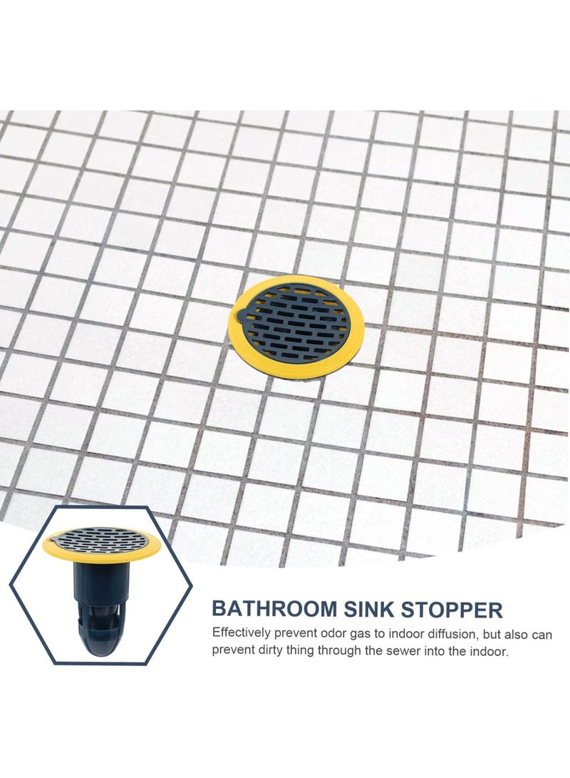 سدادة تصريف ارضية مضادة للروائح الكريهة من، 4 قطع سدادة تصريف ارضية للصرف الصحي، سدادة تصريف الارضيات ومنع التدفق العكسي للحمام والقبو والغسيل - Image 3