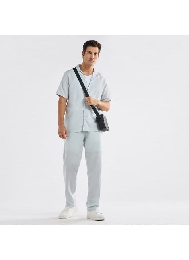 FAV Solid Shirt with Short Sleeves  - Image 2