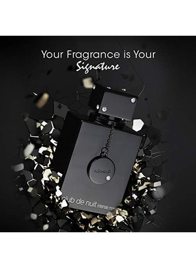 أرماف مجموعة عطور Club De Nuit Intense للرجال والنساء، عطر Cdn Intense 105 مل للرجال وCdn Intense 105 مل EDP لها باللون الأسود - Image 4