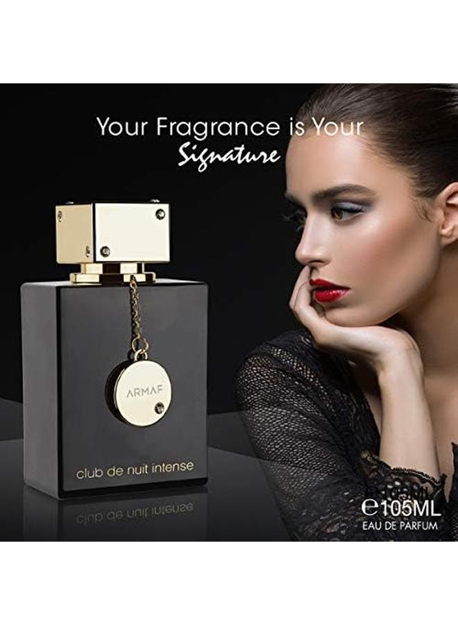 أرماف مجموعة عطور Club De Nuit Intense للرجال والنساء، عطر Cdn Intense 105 مل للرجال وCdn Intense 105 مل EDP لها باللون الأسود - Image 3