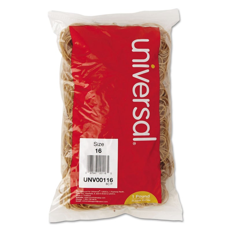 Universal Rubber Bands, Size 16, 1lb Pack - Image 1