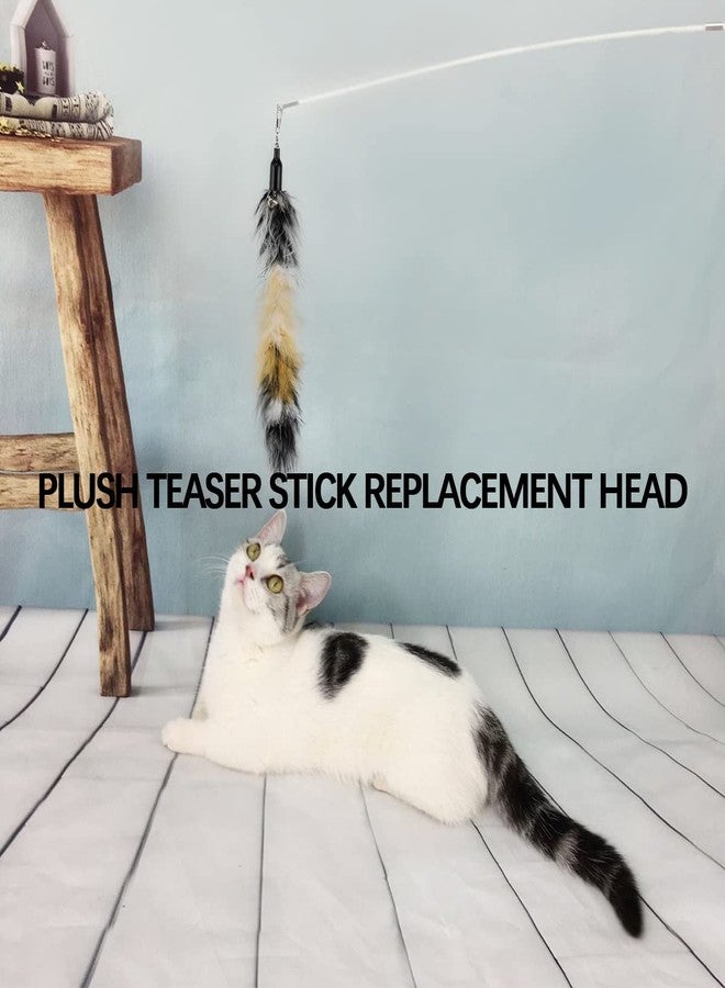 YOLUFER 6 PCS Replacement Plumes Interactive Cat Toy Refills Cat Toy Wand Replacement Teaser Refills for Cat Kitty Toys - Image 5
