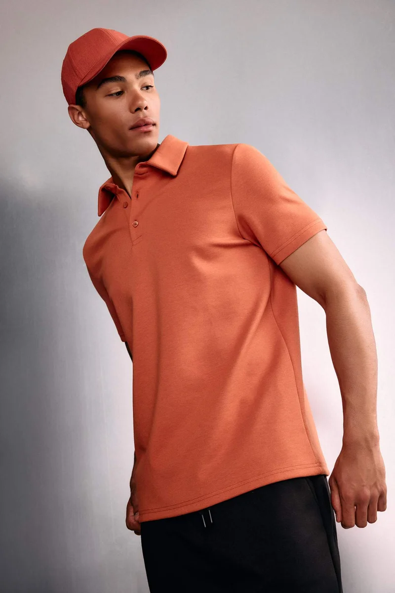 ديفاكتو Standard Fit Modal Polo T-Shirt