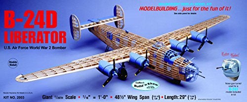 Guillows Guillow's Consolidated B-24D Liberator Model Kit, Small - Image 4