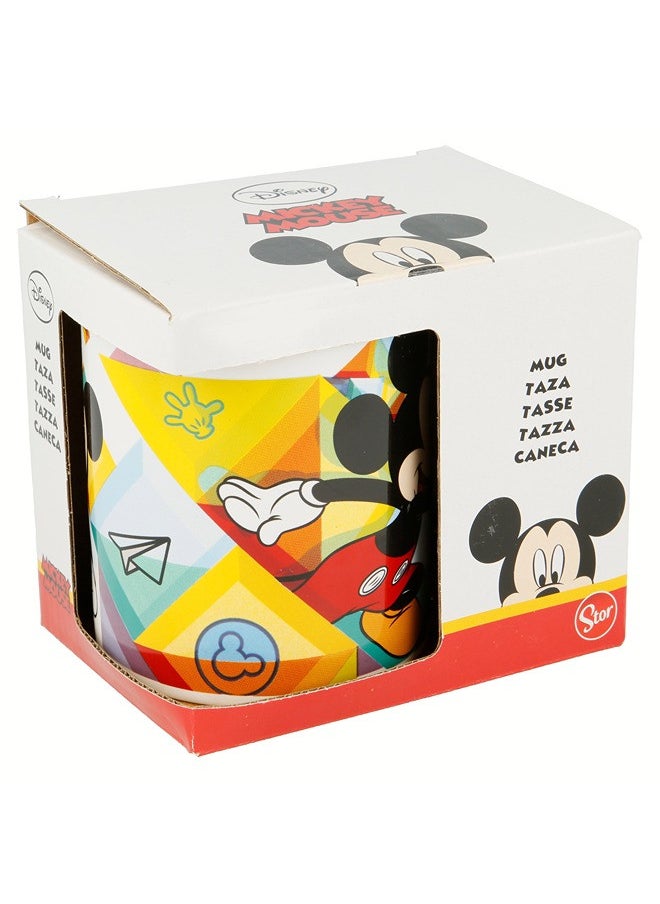 STOR STOR Disney Mug Ceramic Mickey 240Ml With Handle| Set Of 1 Pcs Tea/Coffee Round Shape| Microwave & Dishwasher Safe, Freezer Safe | Ideal For Daily Use Coffee, Tea,Milk & Gifting,Color Multicolor  - Image 3