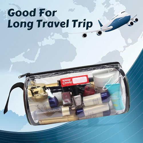 RE ROUGH ENOUGH Rough Enough Large Travel Toiletry Bag Clear Cosmetic Sunscreen Pouch Lotion Bags Organizer for Traveling Family Beach Trip Skin Care Equipment Storage - Image 2