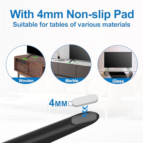 Dinghosen Metal TV Legs for TCL TV Stand Legs 70" 75" 70S446 75S451 75S453 75S455 75S421 75S423 75S425 75S431 75S435 75S433 75S555 75S551 75S553 75S446 75S434, Replacement for Roku TV Stand - Image 5