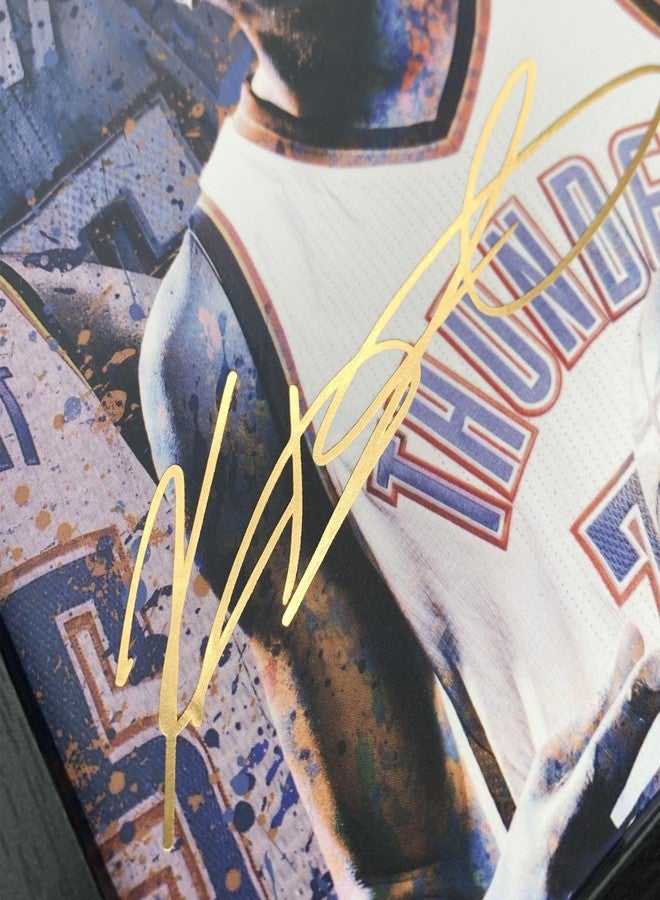 ORIMAMI Basketball Kevin Durant Poster Desktop Framed Photo Gift 8x6 Inches,with Signed and 1x35mm Film Mini Cell Display,Great Basketball Room Decor Gifts for Boys/Men - Image 3