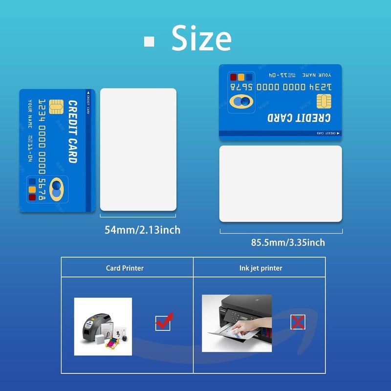 50 قطعة - بطاقات NFC NTAG215 من PVC، بطاقات NFC NTAG215 قابلة للطباعة فارغة، بطاقات بحجم ISO، ذاكرة 504 بايت متوافقة مع TagMo وجميع الهواتف التي تدعم NFC - Image 2