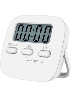 Digital Kitchen Timer Kitchen Timer Large Lcd Display Screen Magnetic Countup Timer for Cookinxercise Baking DeskWhite)