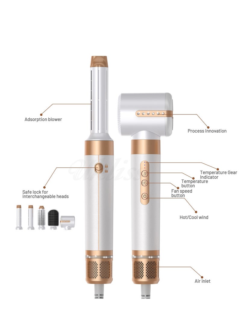 7-in-1 Multifunctional Hair Curling Iron and Straightener