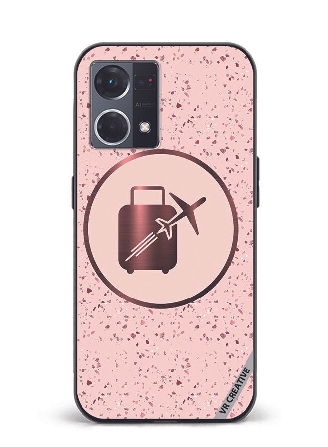 VR CREATIVE Protective Case Cover For Oppo Reno8 4G Travel Design Multicolour - Image 1