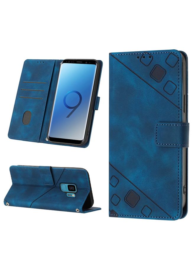 اس-توب جراب لهاتف Samsung Galaxy S9 مصنوع من الجلد المنقوش بملمس الجلد - Image 1