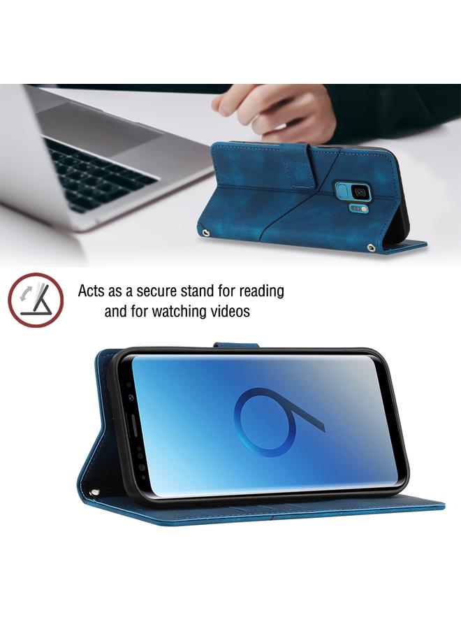 اس-توب جراب لهاتف Samsung Galaxy S9 مصنوع من الجلد المنقوش بملمس الجلد - Image 5