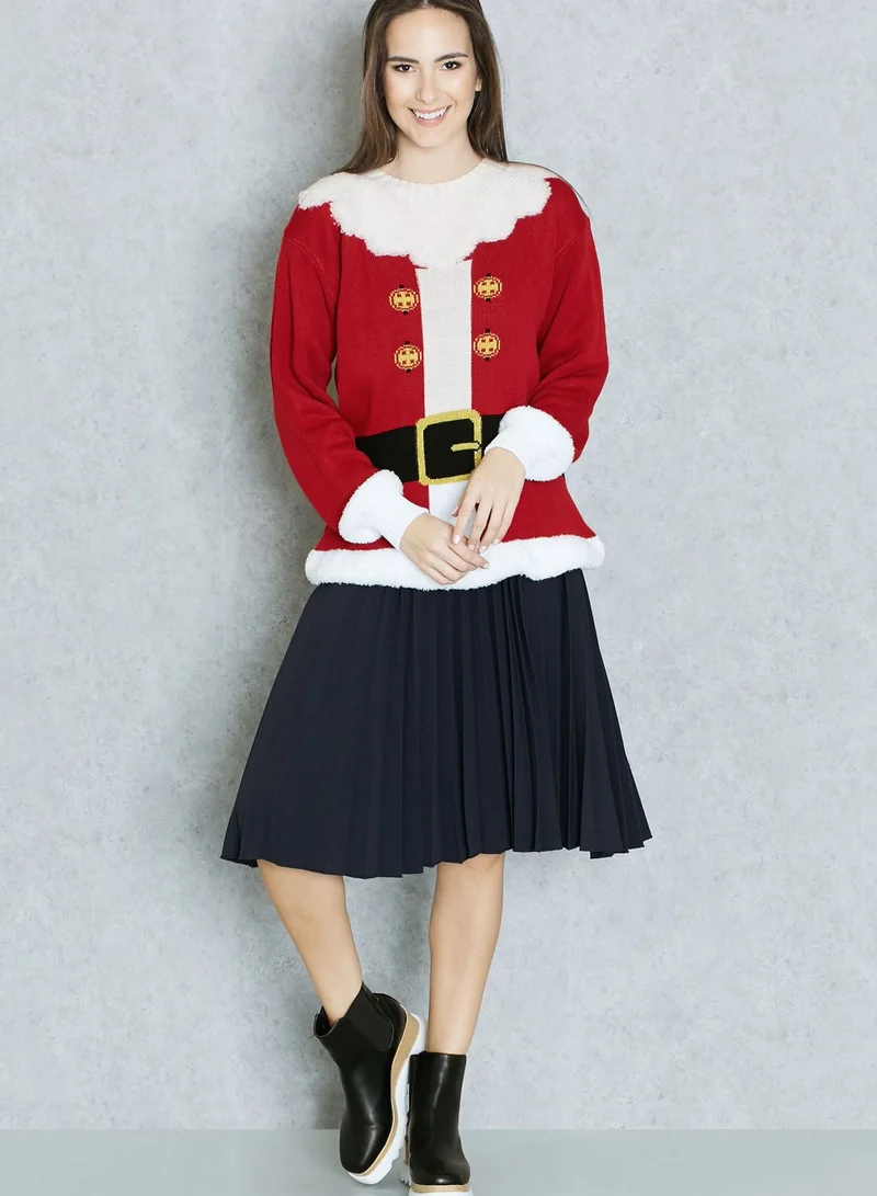 Ginger Santa Claus Christmas Sweater