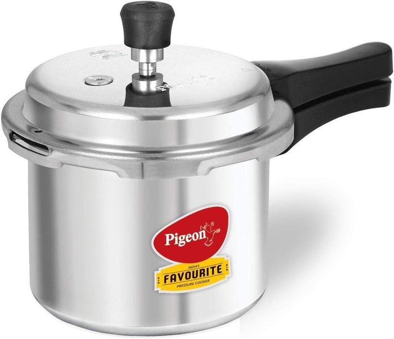 Pigeon Favourite Pressure Cooker 3 Litres | Aluminium | Outer Lid | Induction Base | Silver - Image 1