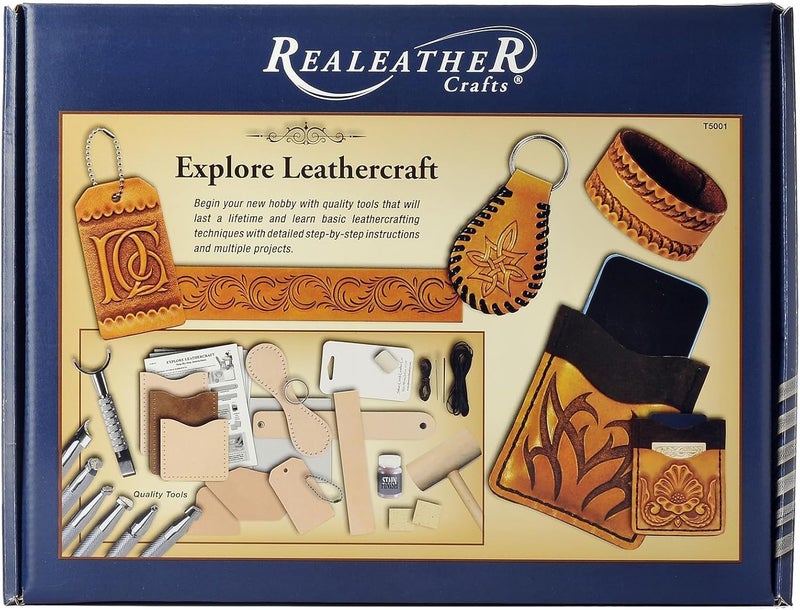 Realeather Leathercraft Explore Kit Brown - Image 1