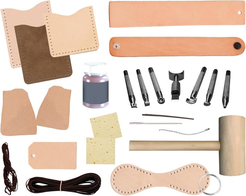Realeather Leathercraft Explore Kit Brown - Image 3