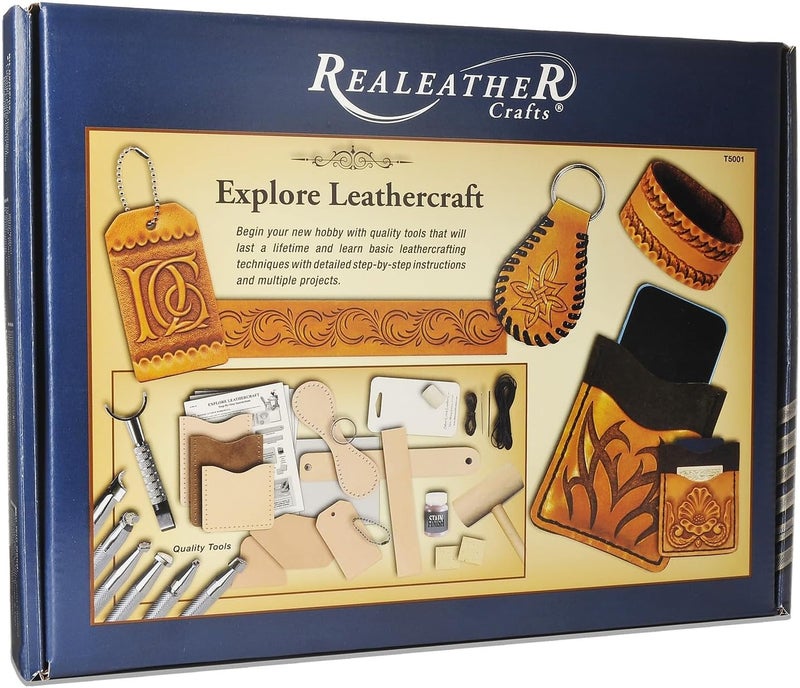 Realeather Leathercraft Explore Kit Brown - Image 2