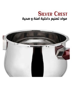 7L Aluminum Pressure Cooker with Steamer Layer and Wooden Handle - Silver | Equipped with 6 Safety Devices and Explosion Proof - pzsku/ZEE9FAD6EB2432153EAFFZ/45/_/1733392632/778023b8-2863-47ef-a014-f4aa9217dee1