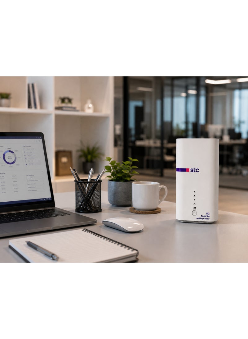 STC Renewed – STC 5G CPE Router | Wi-Fi 6 | Up to 3600 Mbps | Nano SIM | High-Gain Antenna | Supports Only STC Network | 5G AX3600 | White white - Image 5