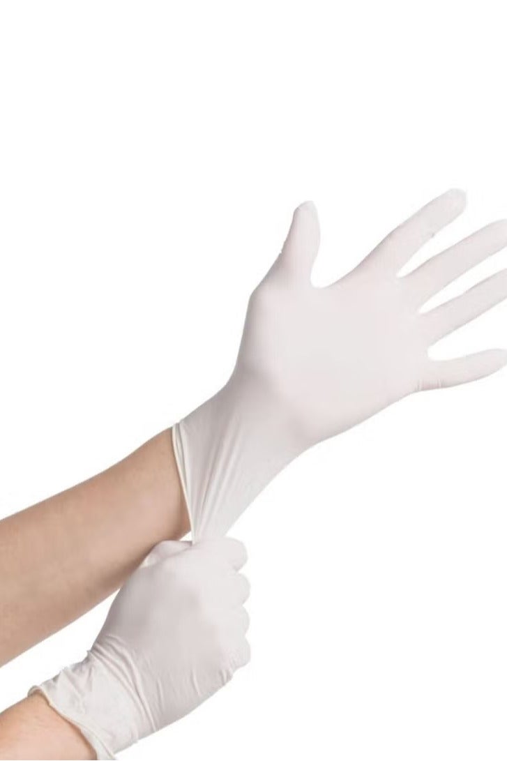 Powder Free Latex Disposable Gloves 100 Pcs - Image 1
