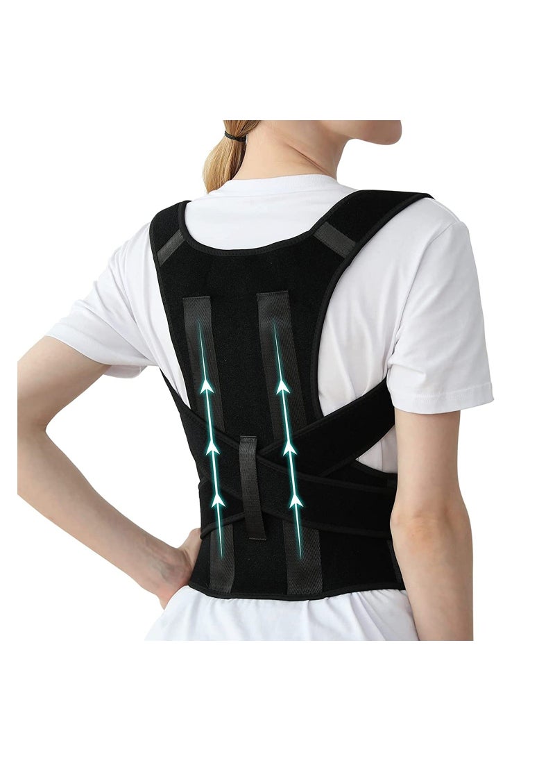 Generic Posture Corrector for Women and Men, Adjustable Breathable Back Straightener, Upper Back Brace for Clavicle Support and Providing Pain Relief from Neck, Back Shoulder Improve Temperament( Size:L)  - Image 1