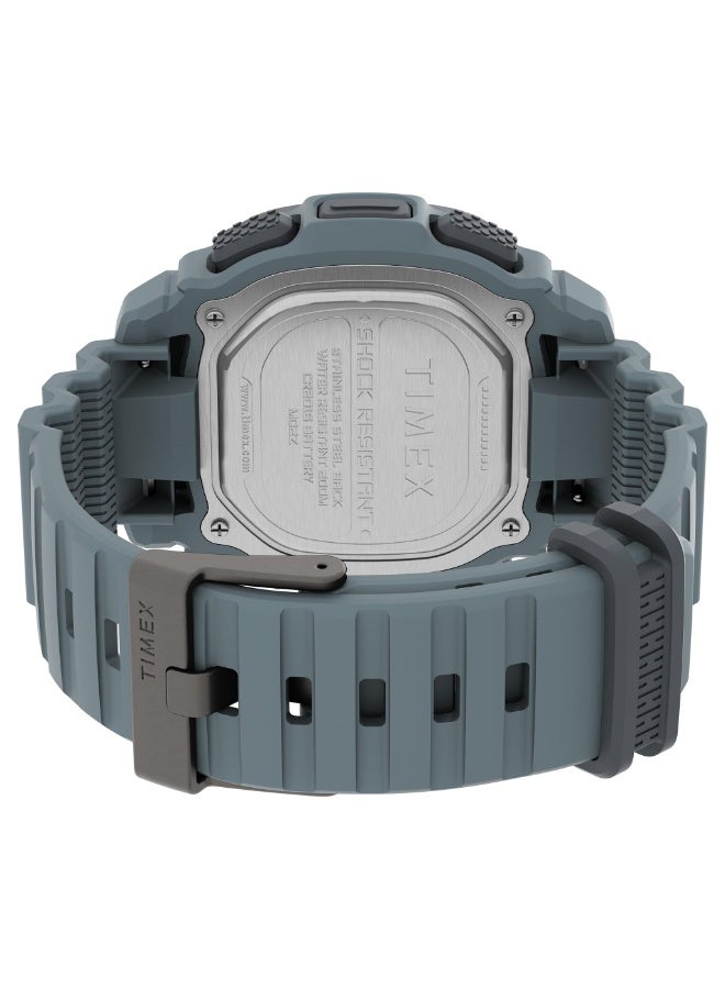 TIMEX Digital Command 47MM Men's Watch  Blue Silicone & INDIGLO NightLight - Image 4