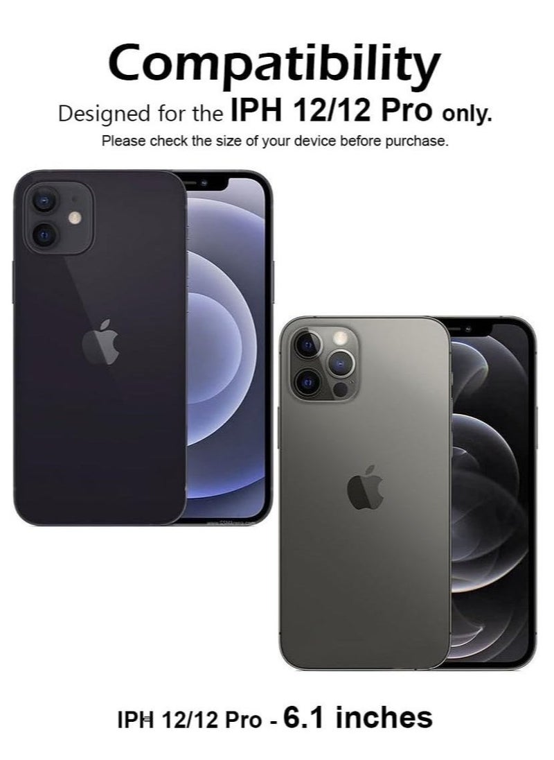 Raxoom Tempered Glass Screen Protector for Apple iPhone 12/12 Pro (6.1-Inch) | Ultra Clear & Anti-Scratch | 9H Hardness, HD Transparency, Case-Friendly, Easy Installation, Bubble-Free | Black/Clear - Image 2