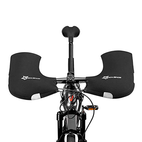 ROCKBROS Bike Handlebar Mittens Bicycle Pogies Winter Thermal Cover Cycling Hand Warm Windproof Cold Weather Mittens for MTB Mountain Bike Motor - Image 1