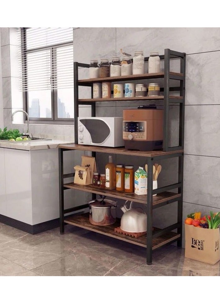 Home Gallery 5-Tier Storage Shelf Unit Brown  - Image 3