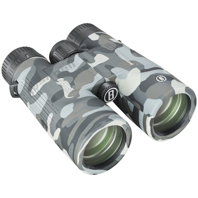Bushnell Blackout Camo 10x42 IPX7 Waterproof Binoculars with FullyMulti Coated Lenses and Durable Rubber Armor Binoculars for Hunting Boating Birdwatching