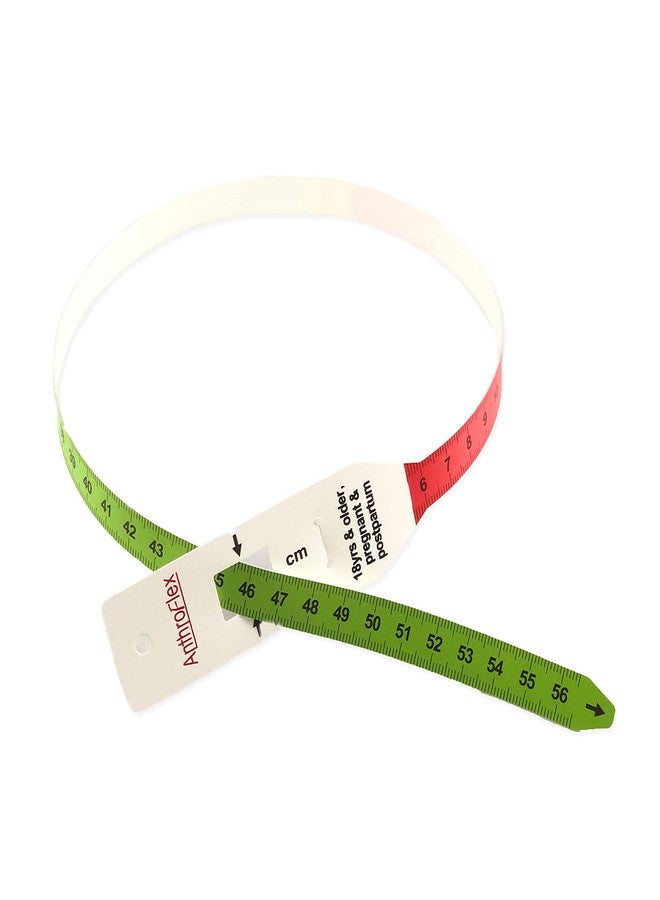AnthroFlex Arm Circumference Tape Measure for Adults 18+ Pregnant Postpartum for Severe Malnutrition Assessment, Color Coded with Inserted End, Plastic (Pack of 50) - Image 4