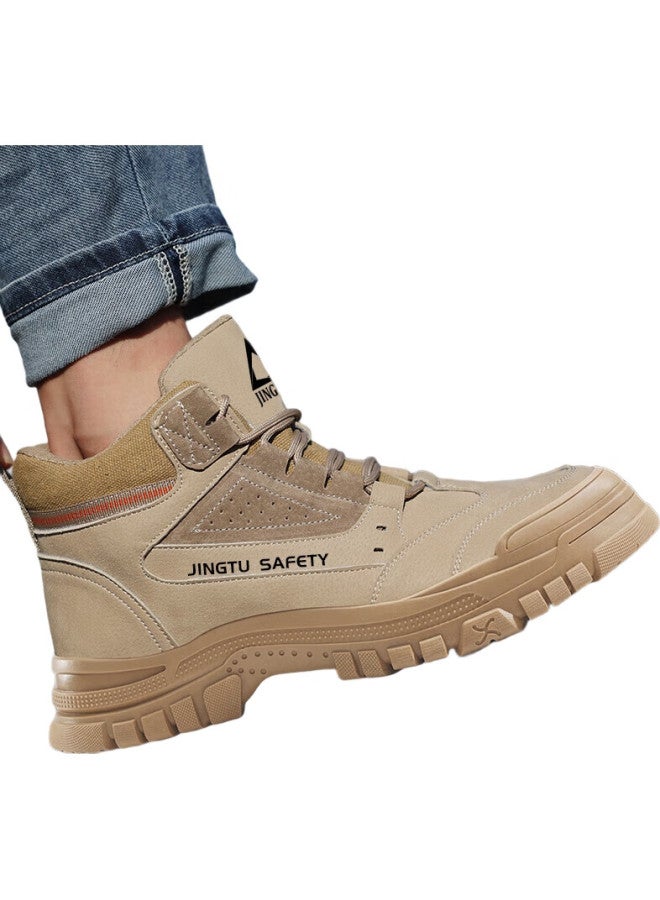Jingtu Safety Shoes For Men, High-Top, Steel Toe Cap, Puncture-Resistant, Wear-Resistant, Safety Work Functional Shoes E3086-J 43 - Image 3