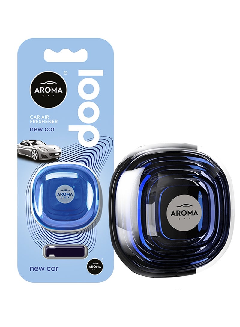 Aroma Car Air Freshener Loop New Car  Scent – Compact Design, Long-Lasting Freshness, Easy to Use Car Vent Clip, Neutralizes Odors Effectively - Image 2