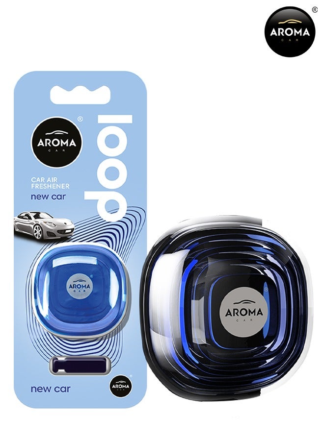 Aroma Car Air Freshener Loop New Car  Scent – Compact Design, Long-Lasting Freshness, Easy to Use Car Vent Clip, Neutralizes Odors Effectively - Image 1