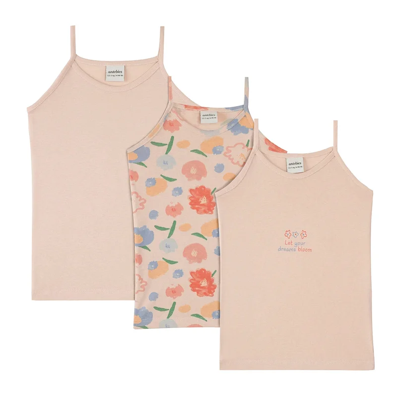 Antebies Forever Flowers Print Undershirts