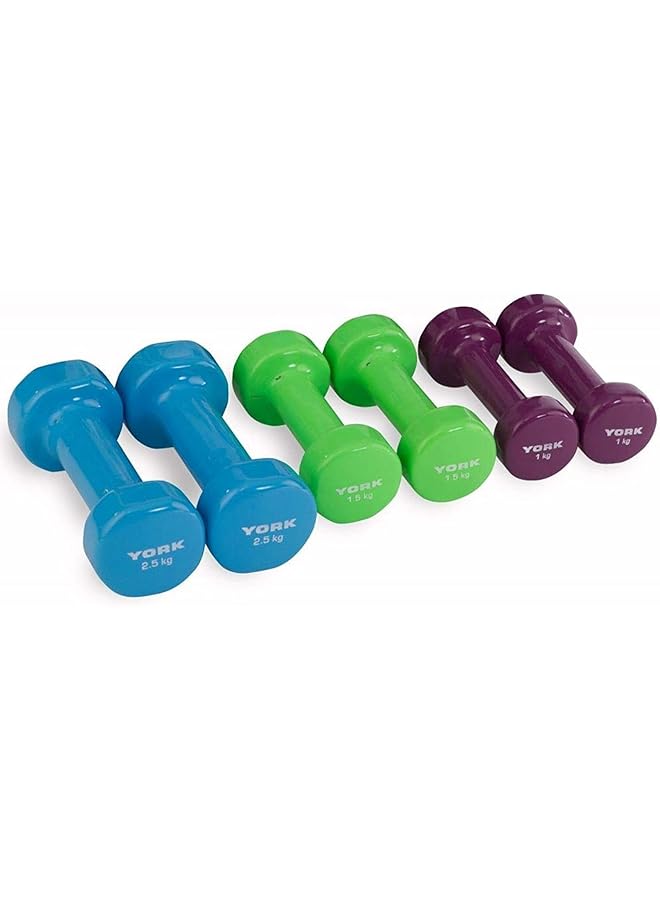 Vinyl Fitbell Kit in a Case 10 kg